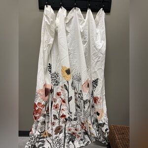 Threshold Floral Watercolor Shower Curtain 72x 72